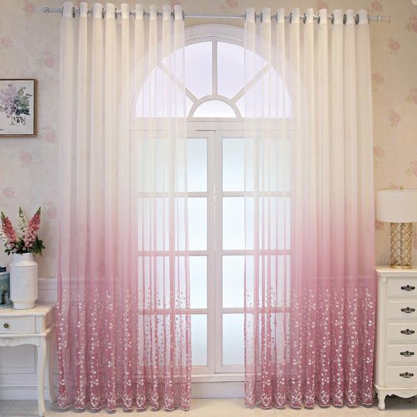 curtain & drapes embroidered sheer curtains for living room bedroom floral tulle pink voile panel window treatments home decor
curtain & drapes embroidered sheer curtains for living room bedroom floral tulle pink voile panel window treatments home decor