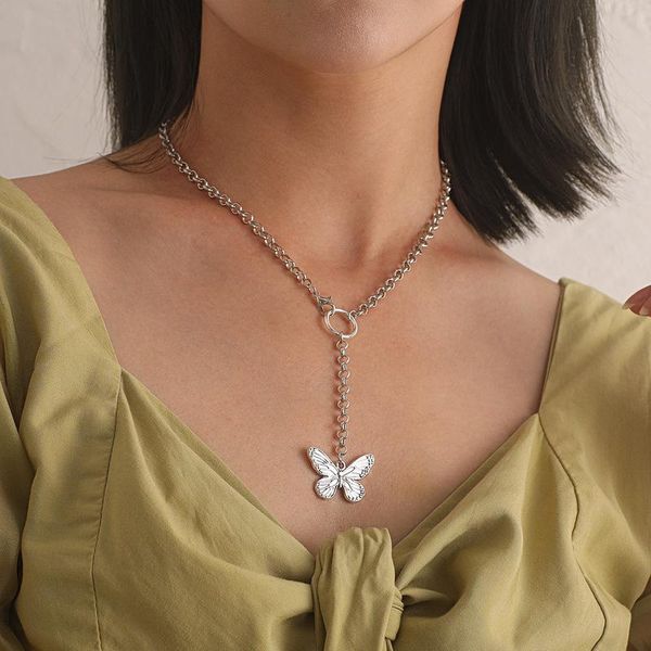 exaggerated big butterfly pendant necklace for women silver color statement party rhinestone necklaces jewelry custom gift
exaggerated big butterfly pendant necklace for women silver color statement party rhinestone necklaces jewelry custom gift