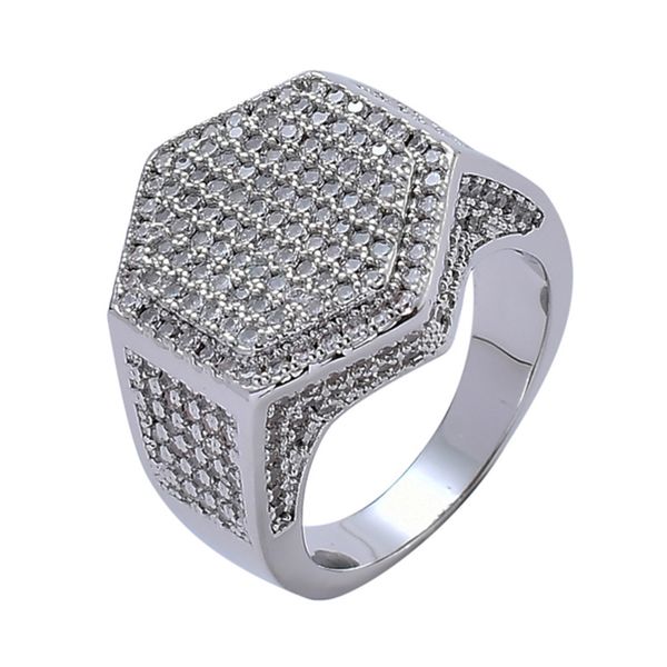 hip hop rock rings for men fashion jewelry 2 colors iced out bling geometric micro pave zircon iced out gold silver ring, Golden;silver
hip hop rock rings for men fashion jewelry 2 colors iced out bling geometric micro pave zircon iced out gold silver ring, Golden;silver