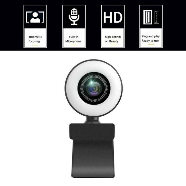 live steam video broadcast web camera 1080p usb webcam with ring light mic widescreen work home accessory webcams
live steam video broadcast web camera 1080p usb webcam with ring light mic widescreen work home accessory webcams