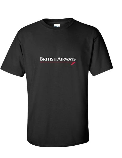 British Airways Vintage White Red Logo England Airline Black Cotton T-Shirt, White;black
British Airways Vintage White Red Logo England Airline Black Cotton T-Shirt, White;black