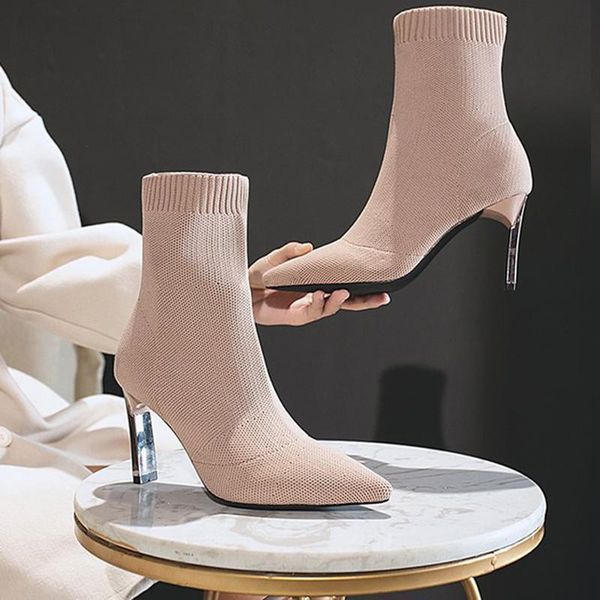 boots ankle socks women stretch fabric elastic stilettos heel pointed toe fashion ladies winter shoes botas mujer 2021, Black
boots ankle socks women stretch fabric elastic stilettos heel pointed toe fashion ladies winter shoes botas mujer 2021, Black