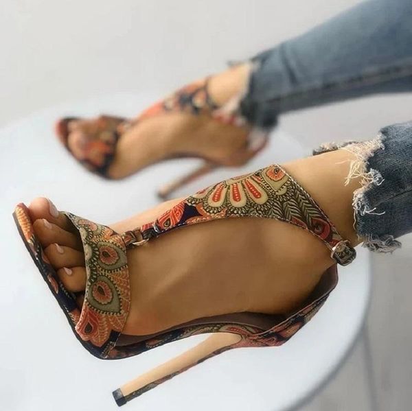 summer high heels women sandals open toe bridal wedding party shoes print stiletto t strap platform ladies pumps, Black
summer high heels women sandals open toe bridal wedding party shoes print stiletto t strap platform ladies pumps, Black