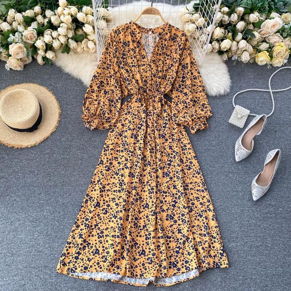 women 2021 fashion spring summer long dress v neck full sleeve elastic waist boho style beach holidays maxi dresses vestidos casual, Black;gray
women 2021 fashion spring summer long dress v neck full sleeve elastic waist boho style beach holidays maxi dresses vestidos casual, Black;gray