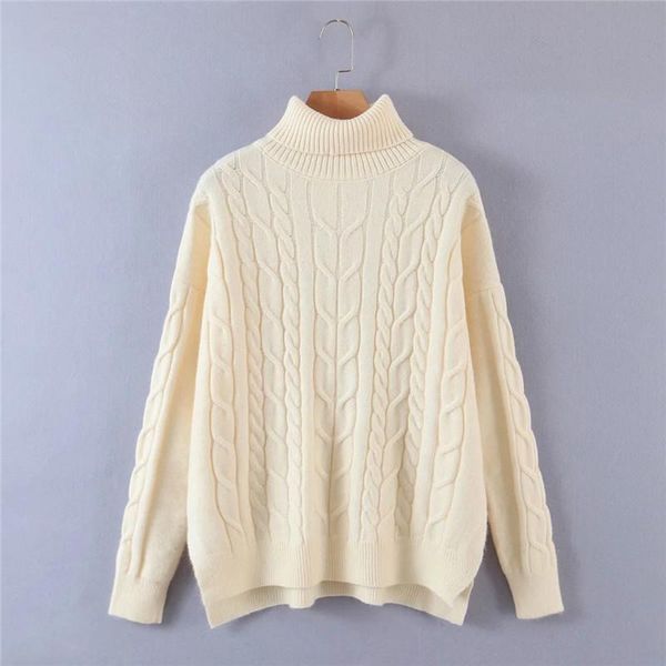 women's sweaters merodi women autumn casual knitted beige long pullover female fashion sleeve loose girls turtleneck knitwear, White;black
women's sweaters merodi women autumn casual knitted beige long pullover female fashion sleeve loose girls turtleneck knitwear, White;black
