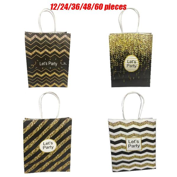 gift wrap baby shower birthday party kraft paper bags with handles wholesale 27x21x11 cm cookie packaging wedding boxes