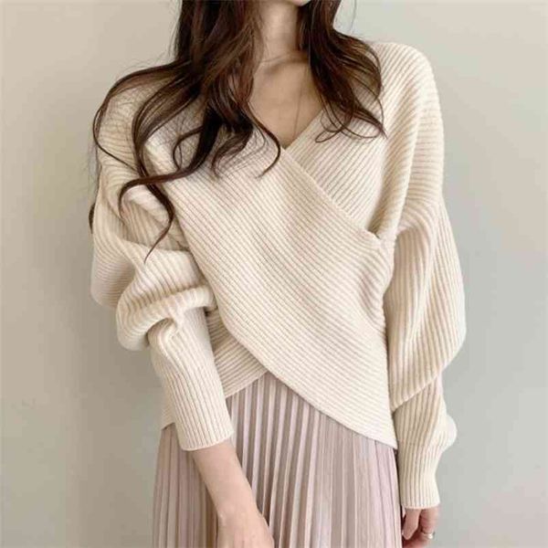 autumn and winter retro temperament lazy goddess fan xian thin v-neck sweater wearing short knit gx1250 210507, White;black
autumn and winter retro temperament lazy goddess fan xian thin v-neck sweater wearing short knit gx1250 210507, White;black