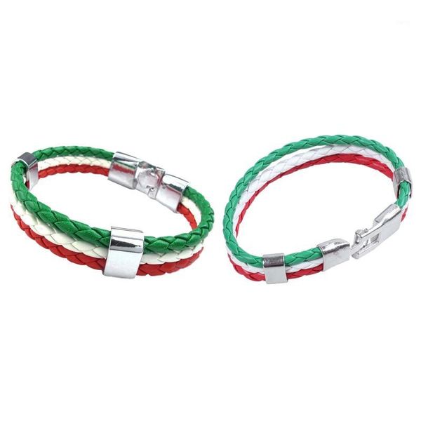 pcs jewelry bracelet, italian flag bangle, leather alloy, for men's women, green white red width 14 mm - length 20 cm & length1, Golden;silver
pcs jewelry bracelet, italian flag bangle, leather alloy, for men's women, green white red width 14 mm - length 20 cm & length1, Golden;silver