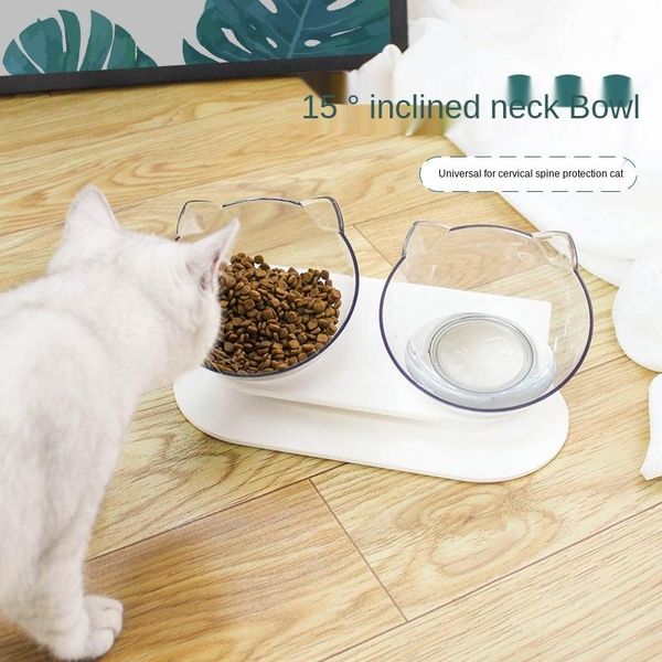 cat bowl transparent double water pot rack dog basin oblique mouth care bowls & feeders
cat bowl transparent double water pot rack dog basin oblique mouth care bowls & feeders