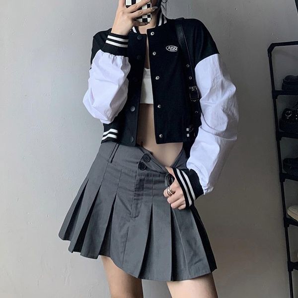 women's jackets women jacktet american preppy style loose short bomber casual single breasted small label long sleeve cropped wholesal, Black;brown
women's jackets women jacktet american preppy style loose short bomber casual single breasted small label long sleeve cropped wholesal, Black;brown