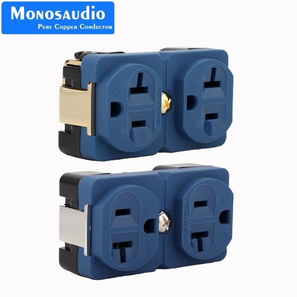 smart power plugs monosaudio dual mains ac connector 100% pure red copper high grade us socket receptacle electric outlet hifi audio
smart power plugs monosaudio dual mains ac connector 100% pure red copper high grade us socket receptacle electric outlet hifi audio
