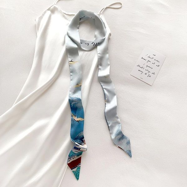 scarves 2021 silk skinny fashion printed hat ribbon neck ties long scarf hairband accessories neckerchief belt, Blue;gray
scarves 2021 silk skinny fashion printed hat ribbon neck ties long scarf hairband accessories neckerchief belt, Blue;gray