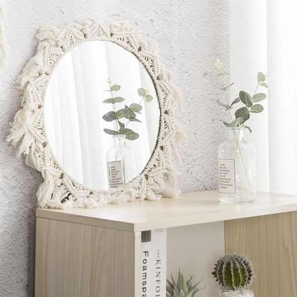 mirrors cotton rope woven mirror hand-woven tapestry makeup living room bedroom wall hanging porch decorative
mirrors cotton rope woven mirror hand-woven tapestry makeup living room bedroom wall hanging porch decorative