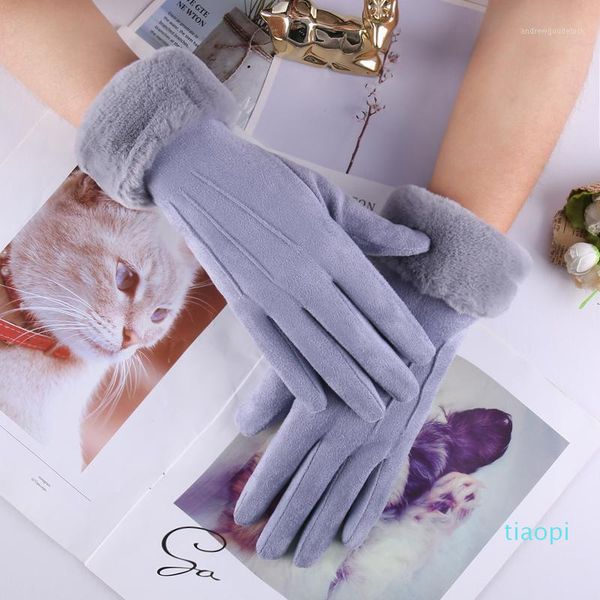 five fingers gloves winter suede keep warm plush thicken fashion woman with touch screen1, Blue;gray
five fingers gloves winter suede keep warm plush thicken fashion woman with touch screen1, Blue;gray