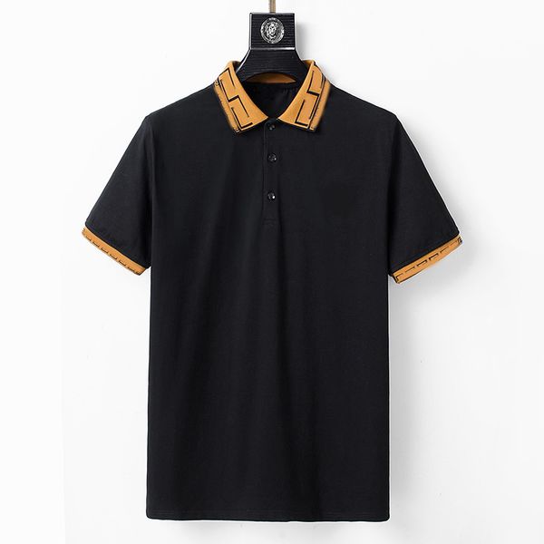 2022 men's polo shirt casual embroidered 100% cotton high street lapel sleeves@11, White;black
2022 men's polo shirt casual embroidered 100% cotton high street lapel sleeves@11, White;black