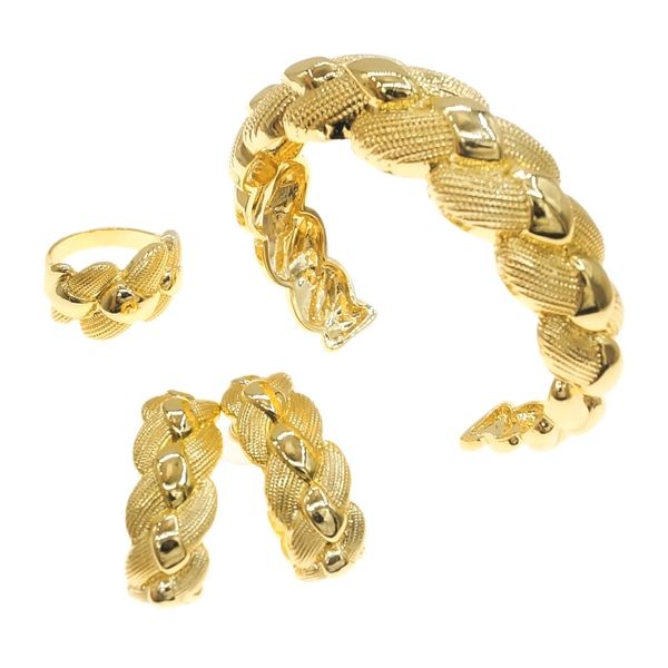 yulaili 18k italian gold fashion bracelet jewelry set collection trendy women pop style earring ring 3 pieces jewellery sets b0063, Silver
yulaili 18k italian gold fashion bracelet jewelry set collection trendy women pop style earring ring 3 pieces jewellery sets b0063, Silver