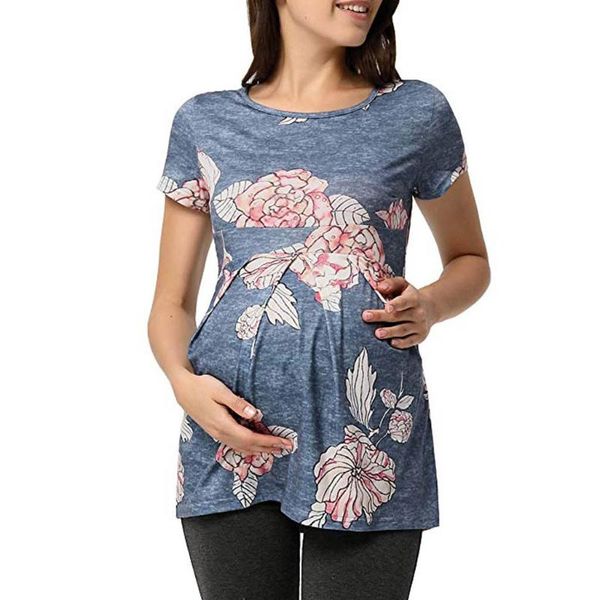 maternity & tees women pregnant short sleeve ruffles floral breastfeeding clothes ropa embarazada zwangerschaps shirt @40, White
maternity & tees women pregnant short sleeve ruffles floral breastfeeding clothes ropa embarazada zwangerschaps shirt @40, White