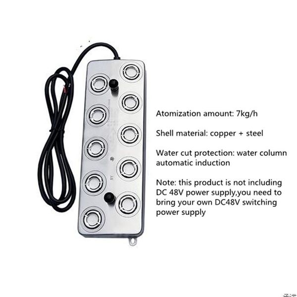 essential oils diffusers dc 48v 10 head ultrasonic humidifier industrial spray fogger mist maker without switching power supply
essential oils diffusers dc 48v 10 head ultrasonic humidifier industrial spray fogger mist maker without switching power supply