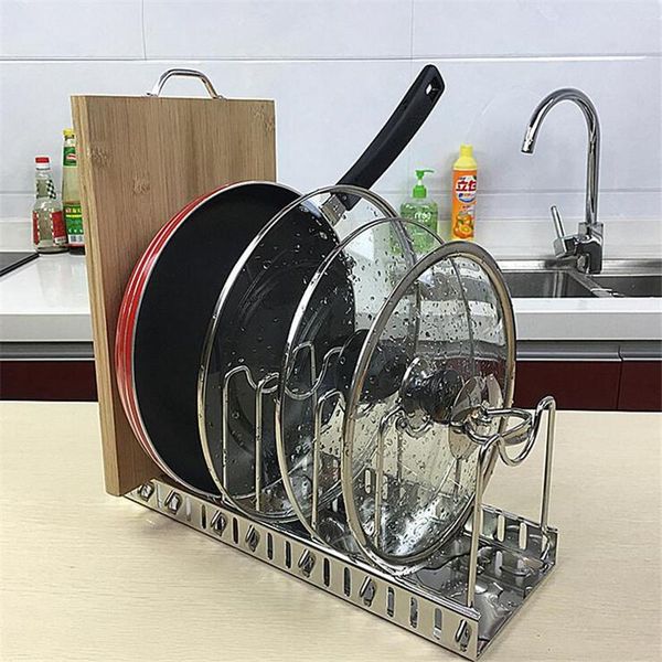 kitchen storage & organization stainless steel rack organizer holder for pan pot lid cutting board drying cookware
kitchen storage & organization stainless steel rack organizer holder for pan pot lid cutting board drying cookware