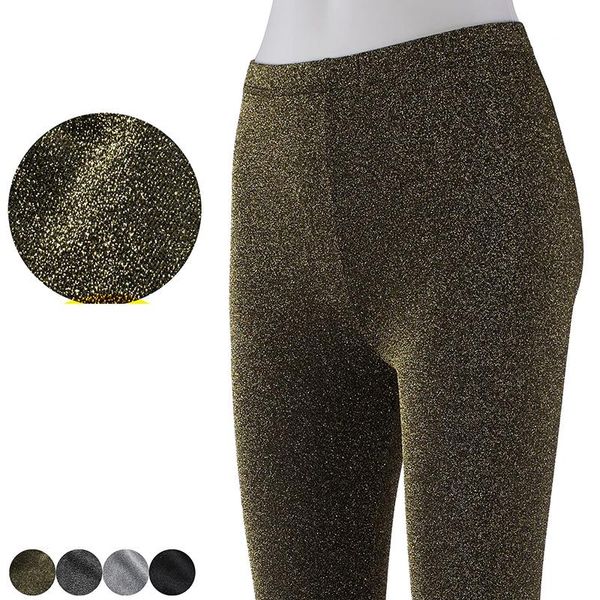 women's leggings women bling mid-waist silver wire fashion high-streetwear female clothings solid pants high elasticity bottoms, Black
women's leggings women bling mid-waist silver wire fashion high-streetwear female clothings solid pants high elasticity bottoms, Black