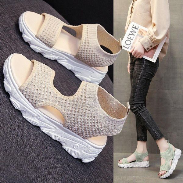sandals flying woven sports 2021 summer mesh leisure thick bottom casual platform muffin hollow chunky women shoes, Black
sandals flying woven sports 2021 summer mesh leisure thick bottom casual platform muffin hollow chunky women shoes, Black
