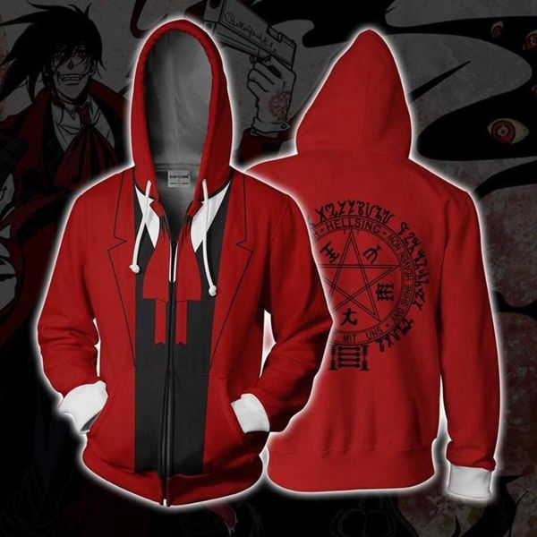 men's hoodies & sweatshirts hellsing anime manga cosplay 3d print streetwear men women fashion oversized zipper hoodie jackets coat, Black
men's hoodies & sweatshirts hellsing anime manga cosplay 3d print streetwear men women fashion oversized zipper hoodie jackets coat, Black