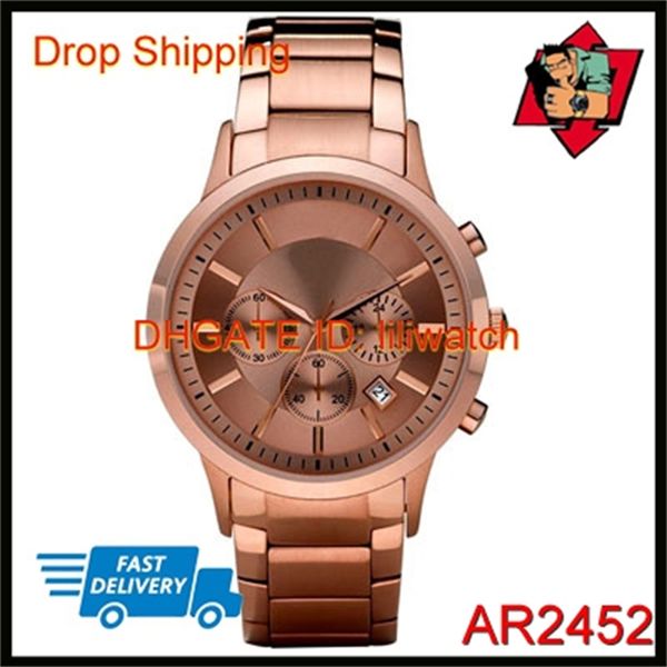 100% japan movement dropship men's classic matal chronograph watch ar2452 ar2453 ar2454, Slivery;brown
100% japan movement dropship men's classic matal chronograph watch ar2452 ar2453 ar2454, Slivery;brown