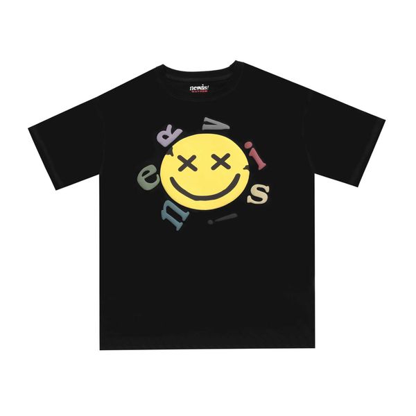 men's t-shirts high version mayhem nervis 20ss smiling face foaming printing net red short sleeved t-shirt for men and women, White;black
men's t-shirts high version mayhem nervis 20ss smiling face foaming printing net red short sleeved t-shirt for men and women, White;black
