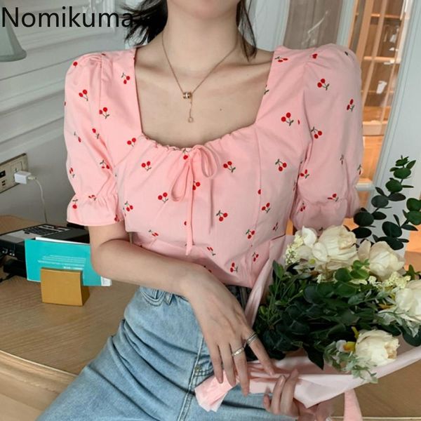 women's blouses & shirts nomikuma summer square collar puff sleeve printed vintage fashion crop female korean blusas mujer 3b419, White
women's blouses & shirts nomikuma summer square collar puff sleeve printed vintage fashion crop female korean blusas mujer 3b419, White