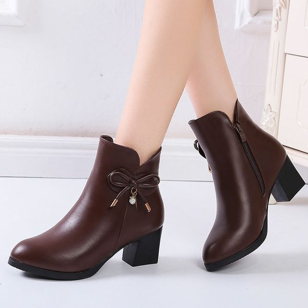 boot women's in black leather on ankles bow high-heeled autumn shoes boots mujer 789 j8oa
boot women's in black leather on ankles bow high-heeled autumn shoes boots mujer 789 j8oa