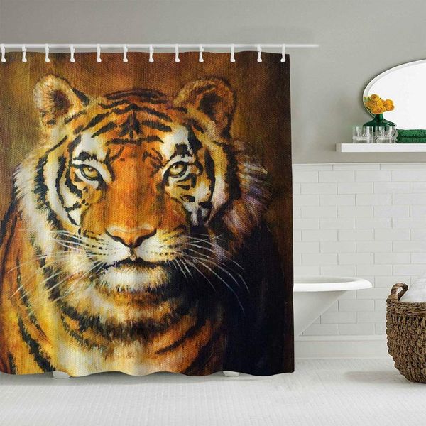 shower curtain tiger oil painting background waterproof bath curtains hooks included -bathroom decorative ideas polyester fabric
shower curtain tiger oil painting background waterproof bath curtains hooks included -bathroom decorative ideas polyester fabric