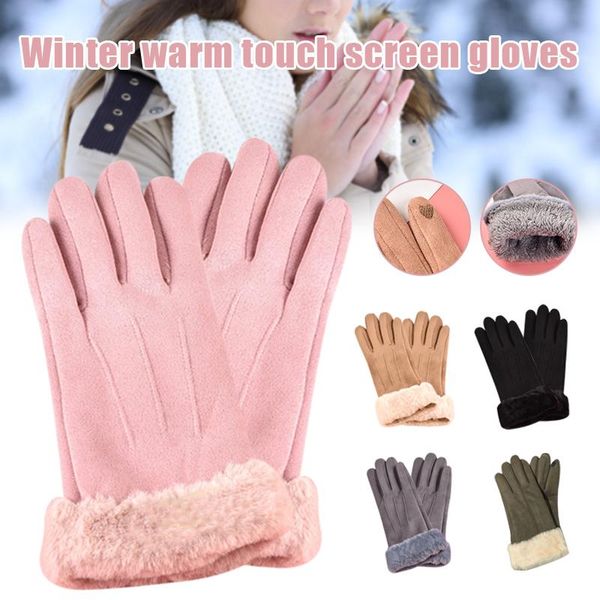 cycling gloves women warming hand suede winter plus velvet warm thick touches screen outdoor riding running driving, Black
cycling gloves women warming hand suede winter plus velvet warm thick touches screen outdoor riding running driving, Black