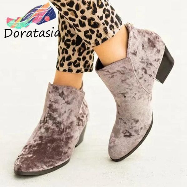 boots doratasia arival women zipper print round toe ankle shoes chunky heel stylish spring autumn, Black
boots doratasia arival women zipper print round toe ankle shoes chunky heel stylish spring autumn, Black