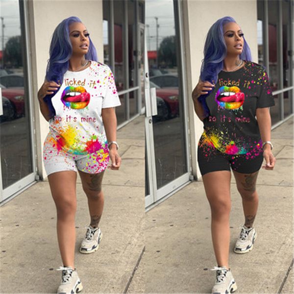 womens splash ink tracksuits fashion trend letter short sleeve shorts 2 piece sets outfits designer summer female casual sportswear suits, Gray
womens splash ink tracksuits fashion trend letter short sleeve shorts 2 piece sets outfits designer summer female casual sportswear suits, Gray