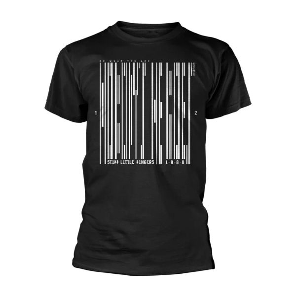 stiff little fingers black barcode licensed men t-shirt, White;black
stiff little fingers black barcode licensed men t-shirt, White;black
