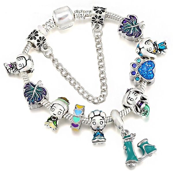 16-21cm new charm bracelet 925 silver fit pandora european bracelets motorcycle enamel pendant paw print princess charm bead accessories diy, Black
16-21cm new charm bracelet 925 silver fit pandora european bracelets motorcycle enamel pendant paw print princess charm bead accessories diy, Black