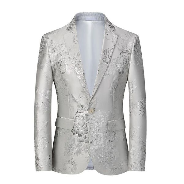 men's suits & blazers blazer men 2021 casual suit jacket slim fit party club wedding social homme/, White;black
men's suits & blazers blazer men 2021 casual suit jacket slim fit party club wedding social homme/, White;black
