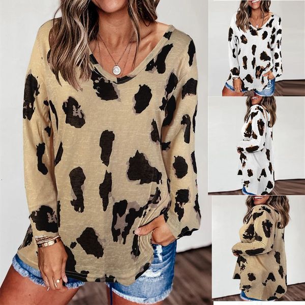 t-shirt autumn and winter new explosion fashion women's casual leopard print t-shirts ladies v neck long sleeve loose versatile t shirt, White
t-shirt autumn and winter new explosion fashion women's casual leopard print t-shirts ladies v neck long sleeve loose versatile t shirt, White