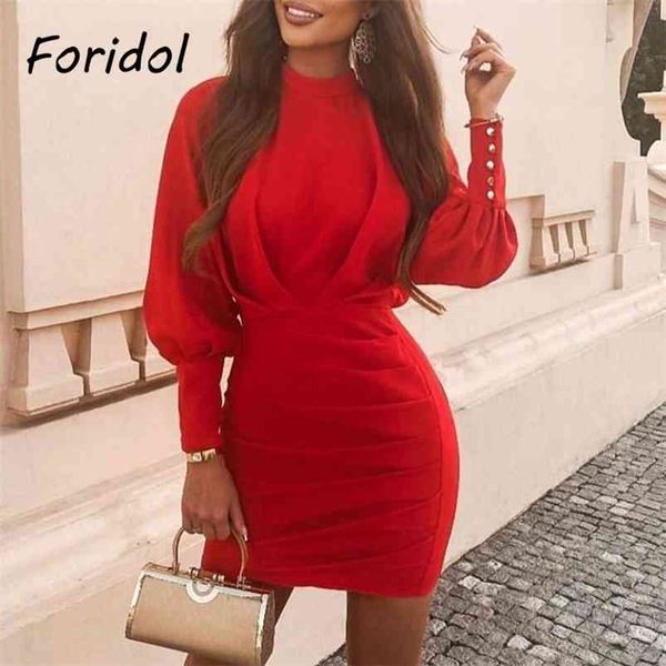 women long sleeve solid red bodycon dress elegant fashion backless short party for clothing mini 210427, Black;gray
women long sleeve solid red bodycon dress elegant fashion backless short party for clothing mini 210427, Black;gray