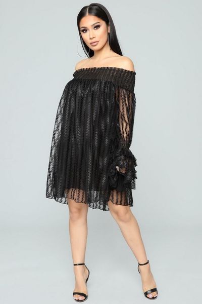 casual dresses wendywu women slash neck flare sleeve elegant summer dress lady novelty lace vestidos, Black;gray
casual dresses wendywu women slash neck flare sleeve elegant summer dress lady novelty lace vestidos, Black;gray