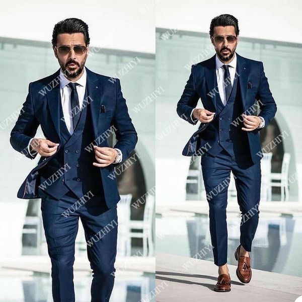 men's suits & blazers navy blue 3 pieces cotton men business formal jacket+vest+pants slim fit tailored terno masculino prom pary gowns, White;black
men's suits & blazers navy blue 3 pieces cotton men business formal jacket+vest+pants slim fit tailored terno masculino prom pary gowns, White;black