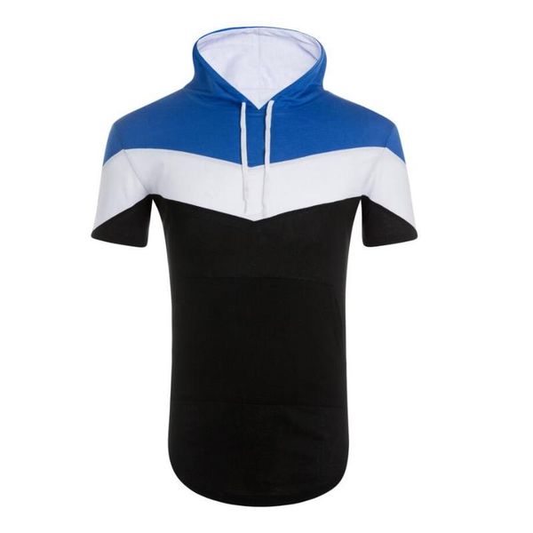 men's t-shirts t-shirt 2021 summer fitness hooded short-sleeved sportswear three-color stitching luxury shirt, White;black
men's t-shirts t-shirt 2021 summer fitness hooded short-sleeved sportswear three-color stitching luxury shirt, White;black