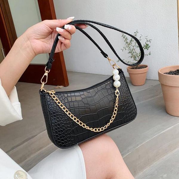 backpack style stone pattern shoulder bag pearl chain crossbody bags for women solid pu leather handbag designer female underarm
backpack style stone pattern shoulder bag pearl chain crossbody bags for women solid pu leather handbag designer female underarm