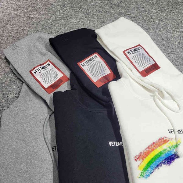 heavy fabric vetements hoodie 1:1 oversize hooded embroidered tag sweatshirts crewneck, Black
heavy fabric vetements hoodie 1:1 oversize hooded embroidered tag sweatshirts crewneck, Black