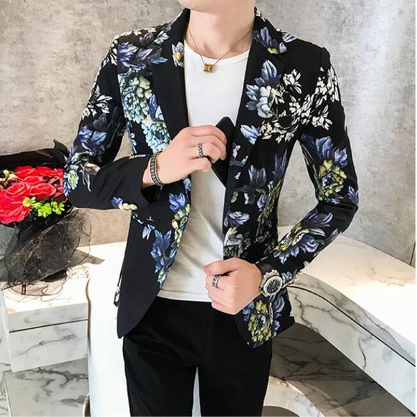 men's suits & blazers men british style printed blazer masculino wedding business casual suit jacket streetwear social coat hombre s-3x, White;black
men's suits & blazers men british style printed blazer masculino wedding business casual suit jacket streetwear social coat hombre s-3x, White;black