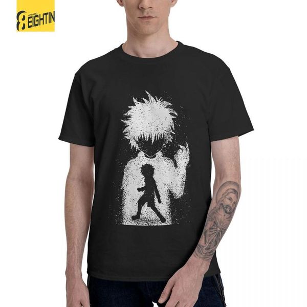 men's t-shirts 2021 fashion x killua zoldyck men pure cotton t shirt anime kawaii short sleeve tees gift idea clothes, White;black
men's t-shirts 2021 fashion x killua zoldyck men pure cotton t shirt anime kawaii short sleeve tees gift idea clothes, White;black