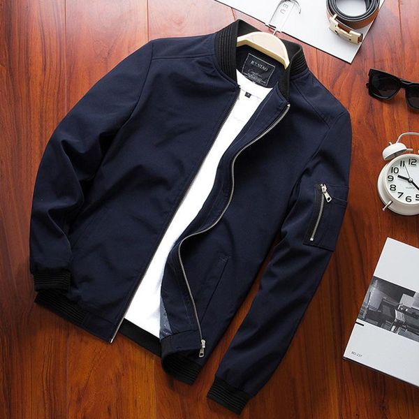 men bomber jacket thin slim long sleeve baseball jackets windbreaker zipper male outwear brand clothing 6580 men's, Black;brown
men bomber jacket thin slim long sleeve baseball jackets windbreaker zipper male outwear brand clothing 6580 men's, Black;brown