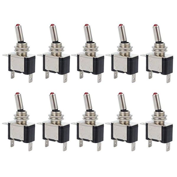 smart home control 10pcs 12v 20a led light rocker toggle switch on/off spst with red color for car truck boat atv
smart home control 10pcs 12v 20a led light rocker toggle switch on/off spst with red color for car truck boat atv