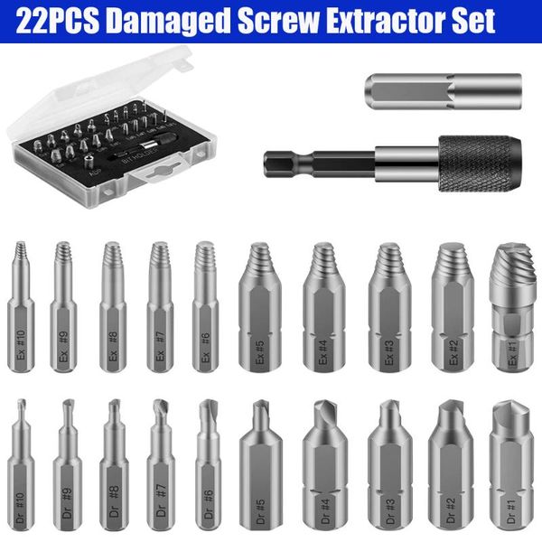 professional hand tool sets 33pcs damaged screw extractor drill bit set stripped broken bolt remover easily take out demolition tools
professional hand tool sets 33pcs damaged screw extractor drill bit set stripped broken bolt remover easily take out demolition tools