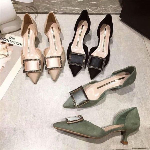 dress shoes women fashion high heels lady suede leather crystal square buckle pumps pointed single female elegant wedding stiletto j14-05, Black
dress shoes women fashion high heels lady suede leather crystal square buckle pumps pointed single female elegant wedding stiletto j14-05, Black